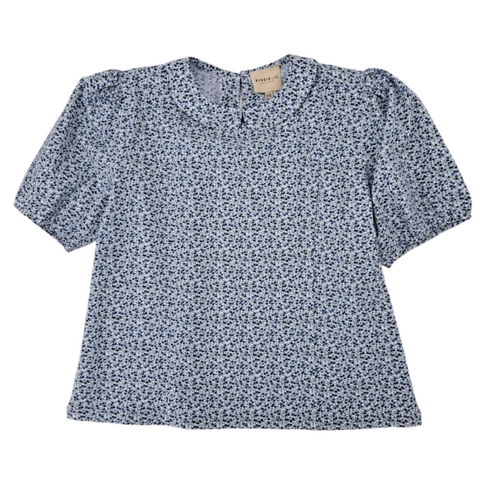 Floral Blue Blouse - Picture 2 of 7